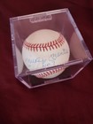 MICKEY MANTLE AUTOGRAPHED #7 RAWLINGS BASEBALL PSA DNA AUTO 