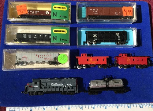 N Scale China Made Southern Pacific 9725 Railroad Train Engine +8 Atlas Minitrix - Bild 4 von 22