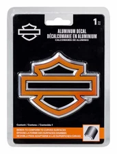 041750 Harley-Davidson Aluminum Bendable Bar & Shield Logo Emblem Decal 4"x3.25