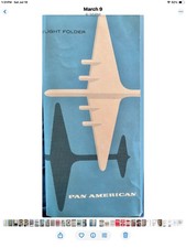 PAN AM New York & Caribbean Pan American Airlines Flight Map Vintage 1960 Travel