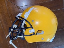 Casco de fútbol americano Xenith X2E 2017 amarillo con correa para la barbilla talla mediana juvenil