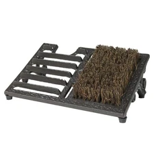 Boot Brush Scraper Outdoor Heavy Duty Cast Iron Shoe Dirt Cleaner Brush Mat w...