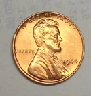 1944-P Lincoln Wheat Penny Cent Red BU Uncirculated From Original Roll A GEM