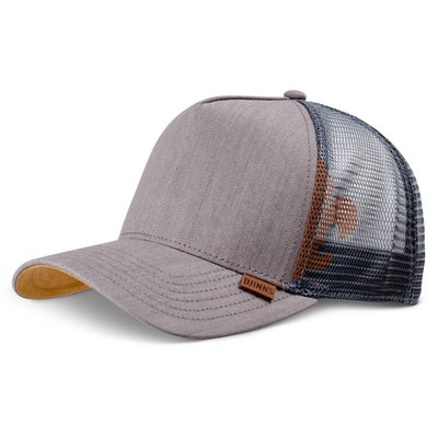 Djinns HFT Cap Linen 2014 grey High Fitted Trucker Mesh Kappe Netz Mütze Hat NEU