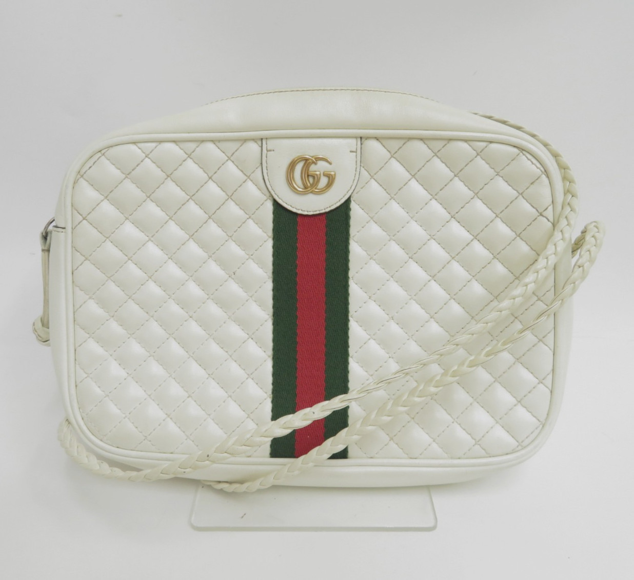 Autentica borsa a tracolla Gucci GG Marmont in pelle linea sherry I#47692