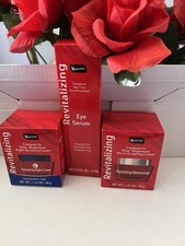 b  pure Revitalizing Eye Serum Night Cream Moisturizer Set Fragrance Free 0.5 fl  