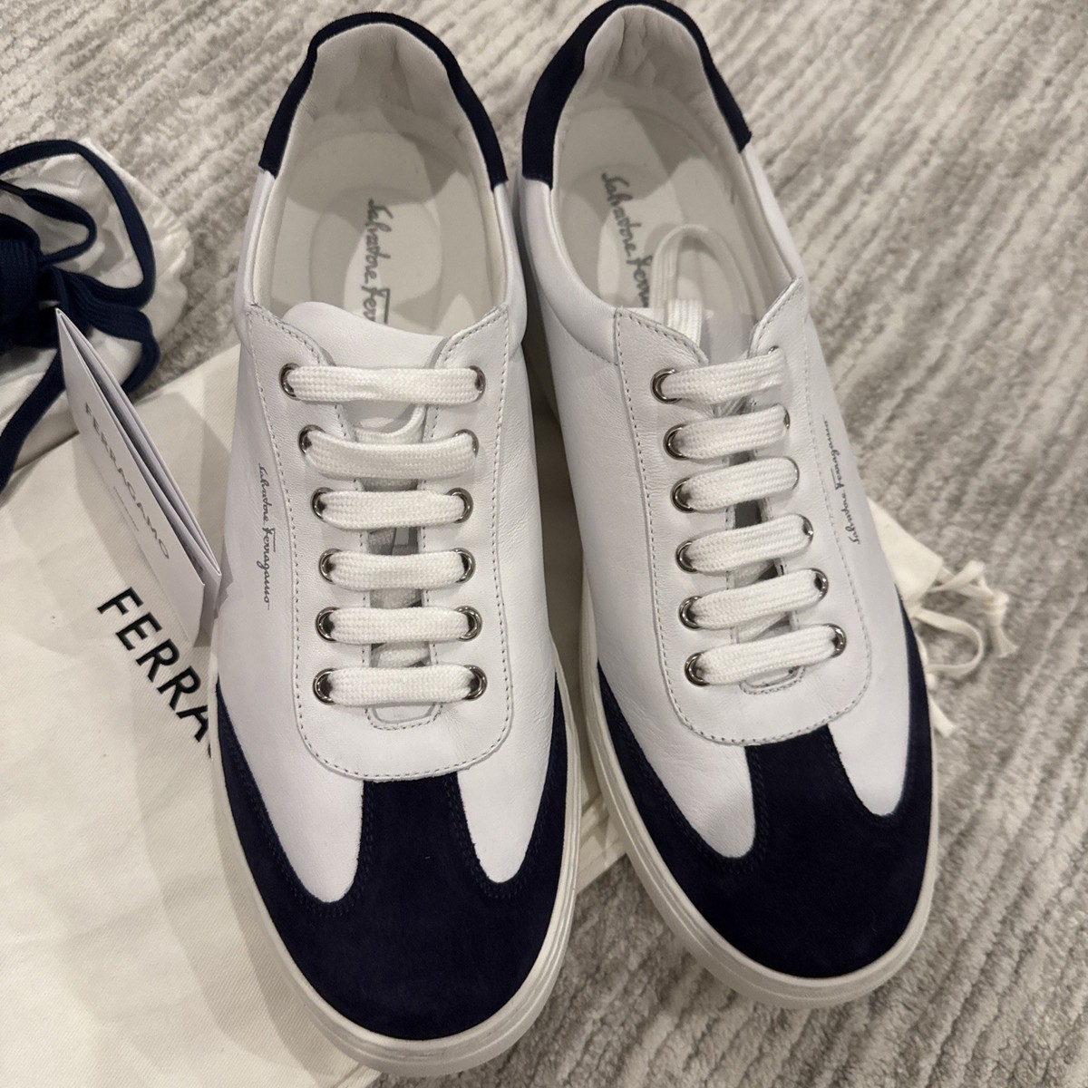 靴 Salvatore Ferragamo 8 1/2 Men's Ferragamo Shoes Size 8 1/2 Brand New Without Box And Has