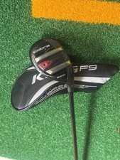 Cobra King F9 #4 Hybrid Golf Club, 21 Degree Loft, Regular Flex, Black, 7-Shaft