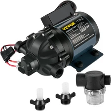 7 GPM Washdown Deck Pump Kit 12V Water Pump 60 PSI 10FT Self Priming Head