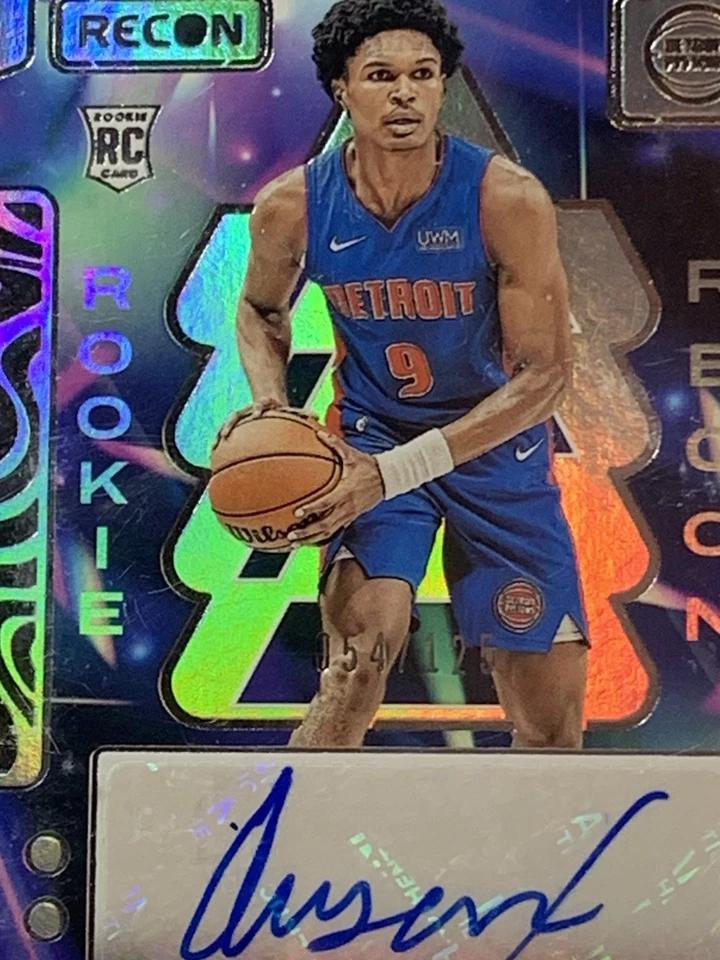 2023-24 Recon Ausar Thompson Rookie Recon Signatures /125 #RRS-ASR RC Pistons - Image 3 of 3