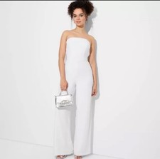 Wild Fable Women's White XXS Wide Leg Bandeau Jumpsuit Brand New With Tags