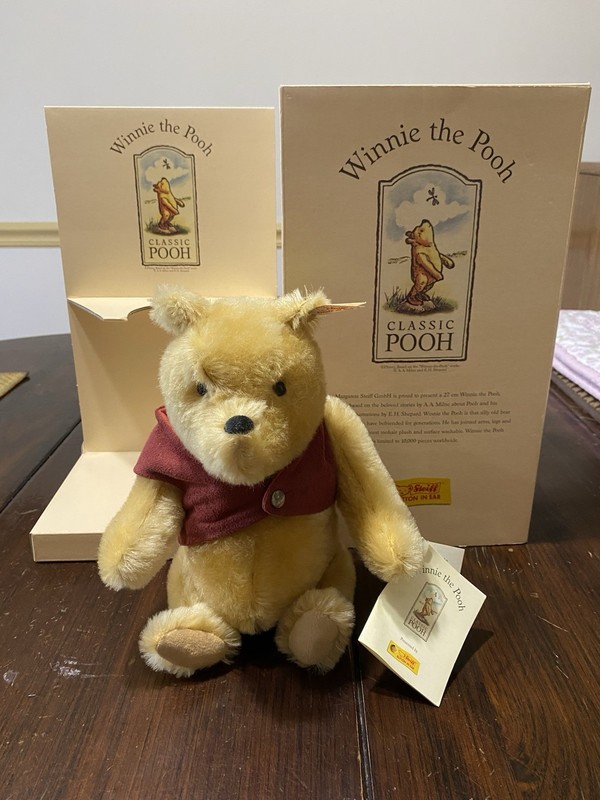 Steiff Club 1999 Limited Edition Winnie The Pooh EAN 651489 New With Tags & Box