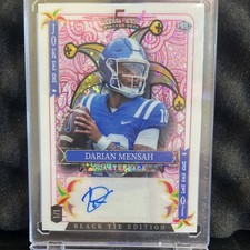 Wild Card Black Tie Edition Darian Mensah One of One Autograph Football Card