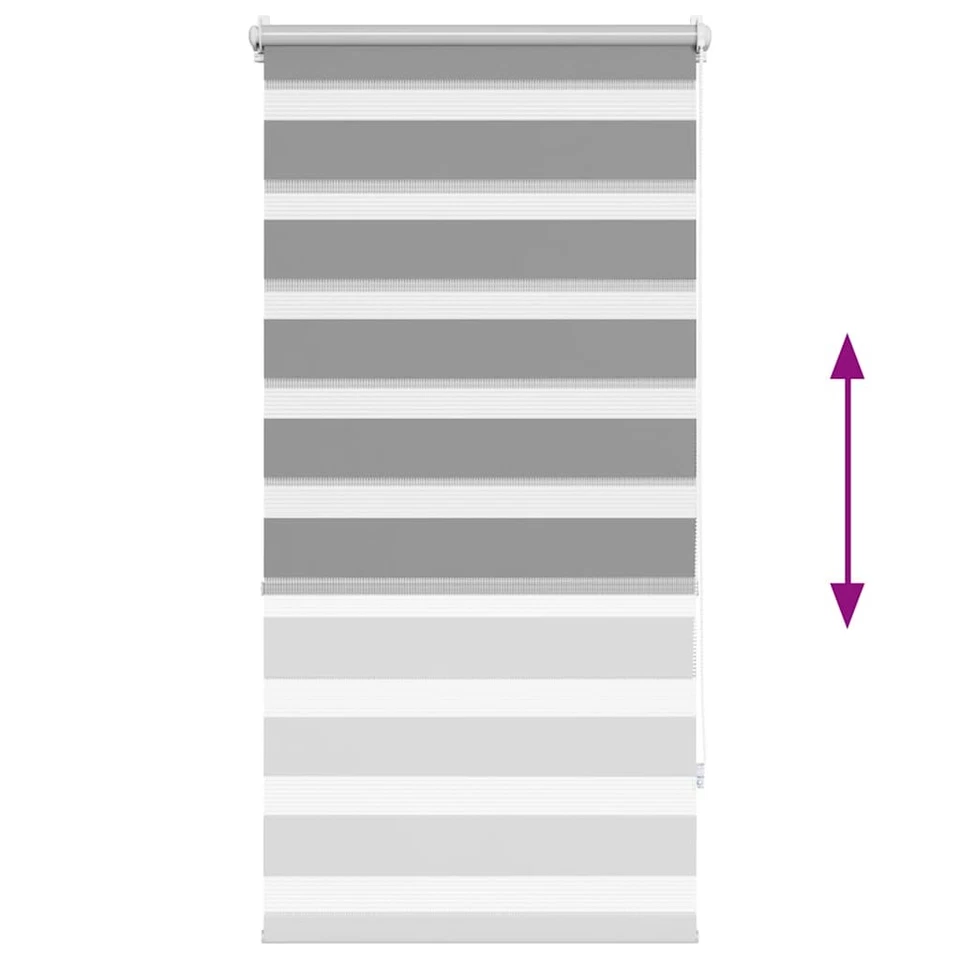 vidaXL Tenda Oscurante 60 x 120 cm Grigio - Immagine 2 di 4