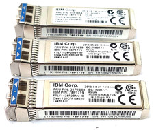 3x IBM 31P1658 8G LW SFP+ FC 1310nm Optic Tra...