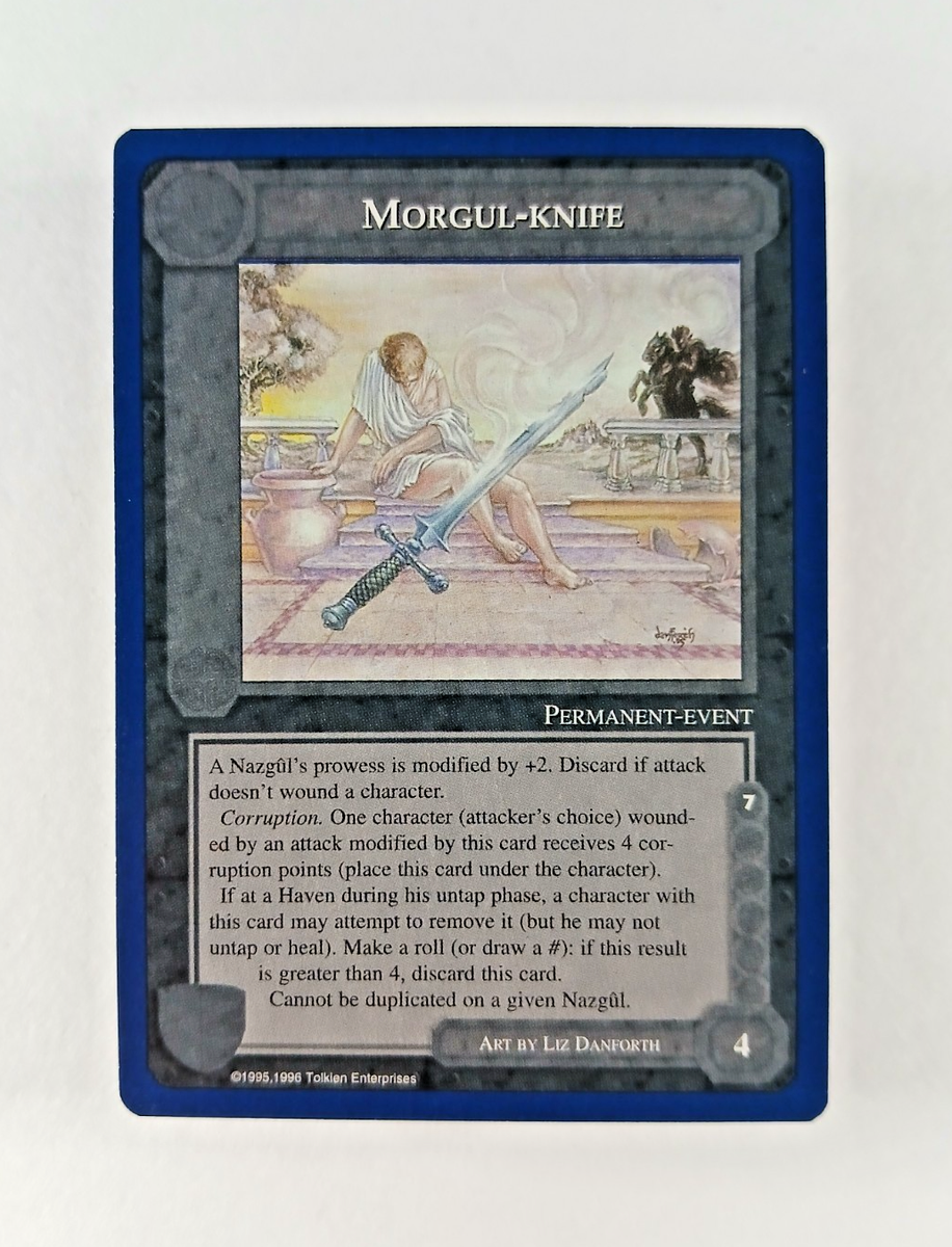 Morgul Knife - Middle Earth CCG card (1995 ICE) MECCG Wizards