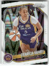 2025 Panini Prizm WNBA #39 Dearica Hamby White Seismic Prizms