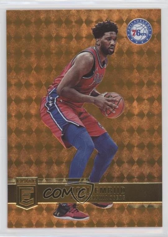2021-22 Donruss Elite Orange Joel Embiid #9 0oe