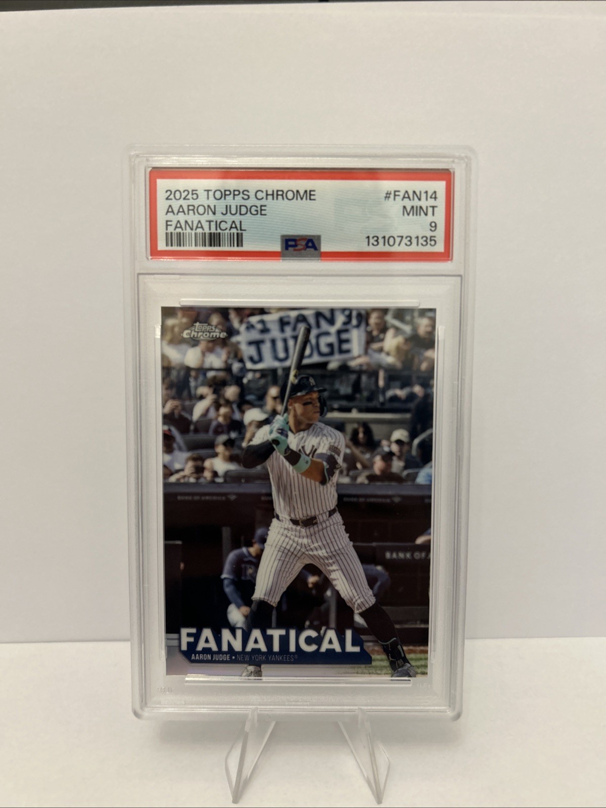 2025 Topps Chrome Fanatical Aaron Judge #FAN14 PSA 9 MINT New York Yankees