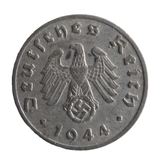 1944 F THIRD REICH GERMANY REICHSPFENNIG AU GREAT VINTAGE Coin Lot #U30