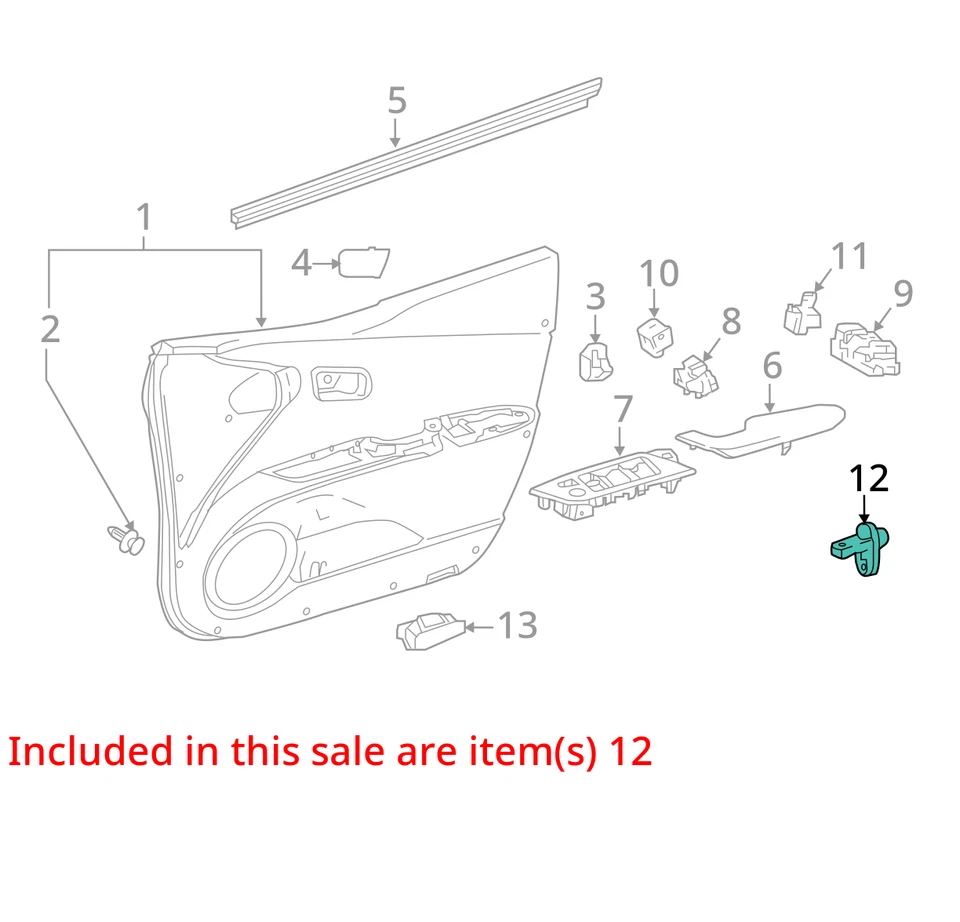 Sensor de jamba de puerta Toyota 4Runner 2003-2009 84231-60070 OEM Foto 3 de 4