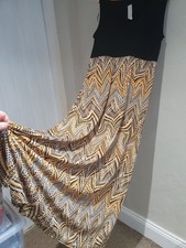 NEW PRETTY MARBLE Long Maxi Straight drop Holiday Dress Size Medium 12 TALL