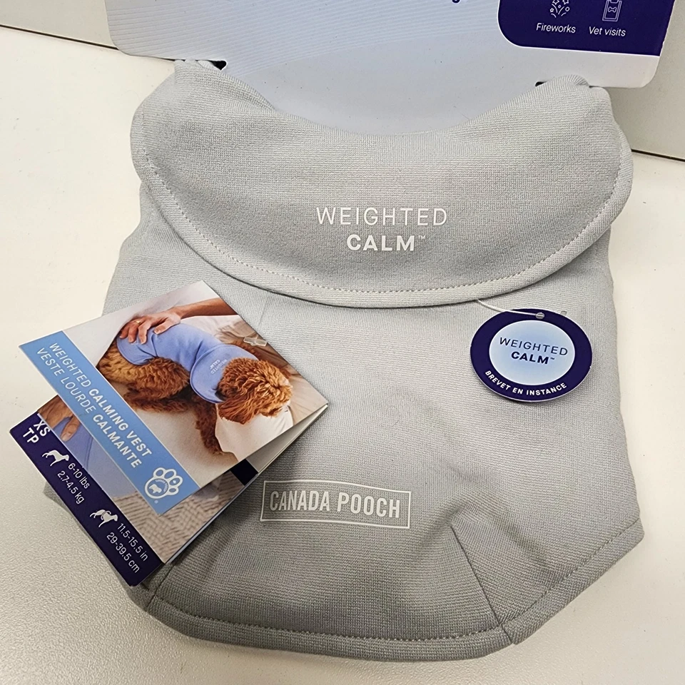 Chaleco calmante con peso Canada Pooch para perro - Xs 6-10 libras  Foto 2 de 4