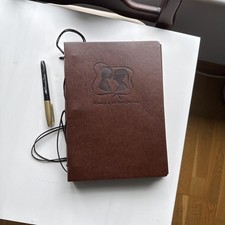 Retro Leather Photo Album Scrapbook - Refillable, 60 Pages, Holds 4x6 Photos