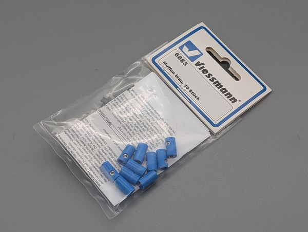 Viessmann 6883 Muffen Blau Packung Mit 10 StüCk Neu/Ovp-image