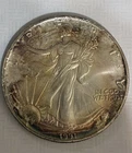 New Listing1991 American Silver Eagle $1 TONED
