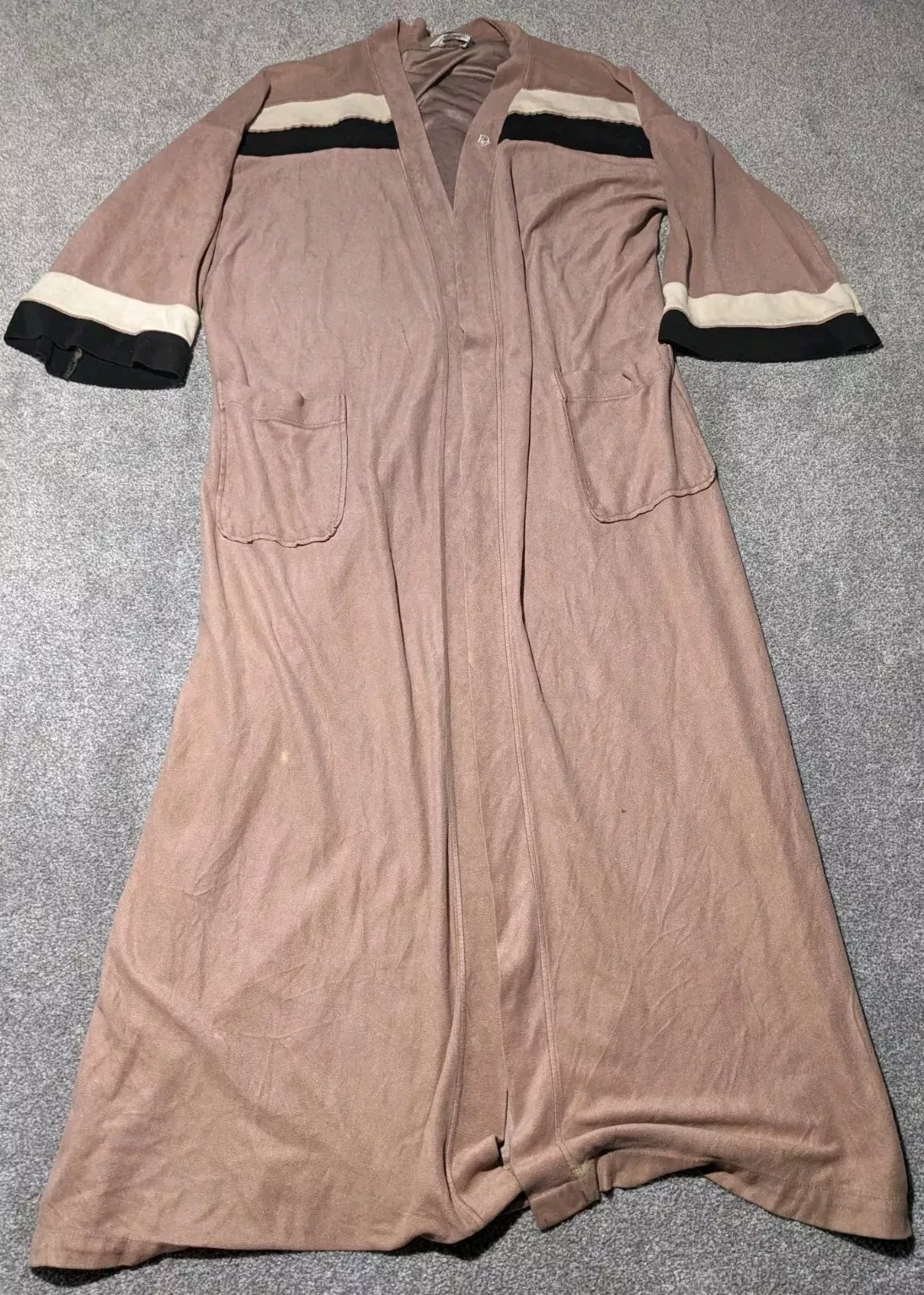 Robe Christian Dior Monsieur Homme Taille Unique Salon Vintage Rayée 