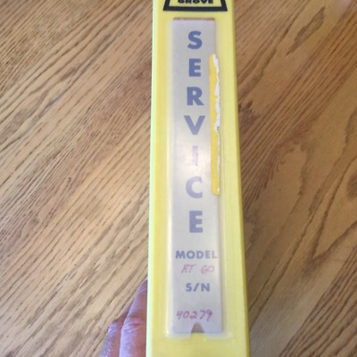 Grove RT59/S RT60/S CRANE SERVICE SHOP REPAIR MANUAL ROUGH TERRAIN ...