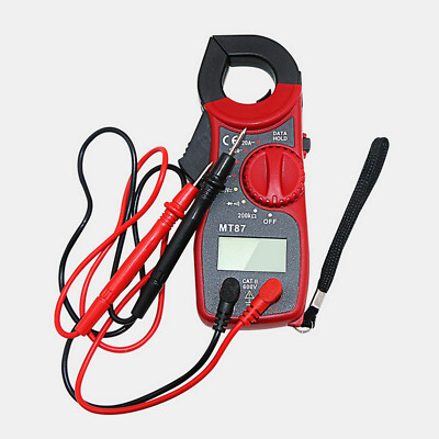 AC/DC Voltage LCD Display Handheld Digital Clamp Meter Amp Automotive Tester