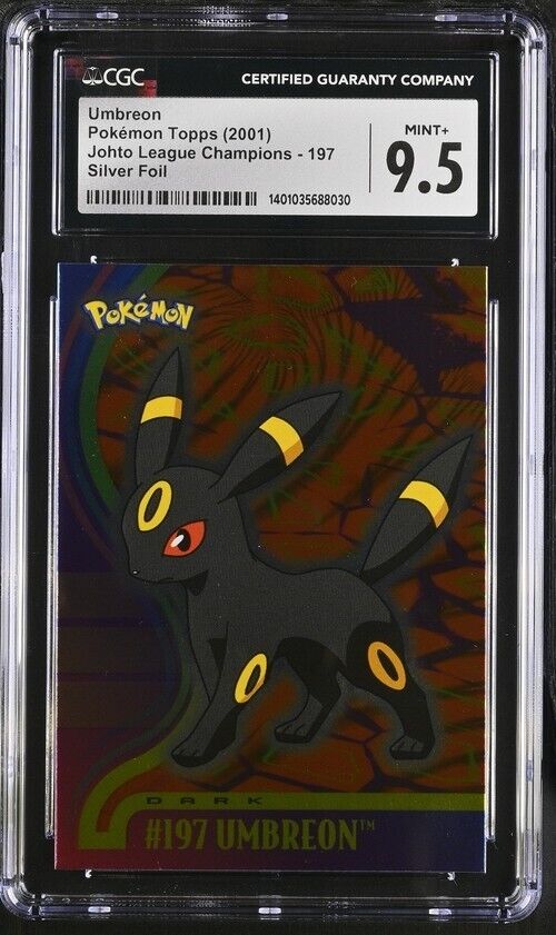 Pop 1 None Higher* CGC 9.5 Umbreon 197 Pokemon Topps Johto Pop 1 None Higher* CGC 9.5 Umbreon 197 Pokemon Topps Johto