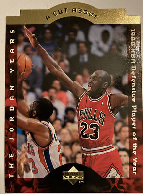 Michael Jordan 1996 Upper Deck A CUT ABOVE Diecut 1988 Defensive