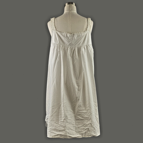 Eileen West 100% COTTON White LAWN WOVEN SHORT GOWN size: Large - Picture 2 of 6