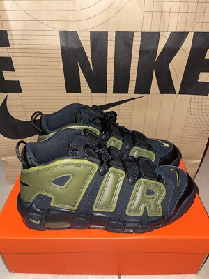 Size 8 - Nike Air More Uptempo 96  Black/Rough Green DH8011 001