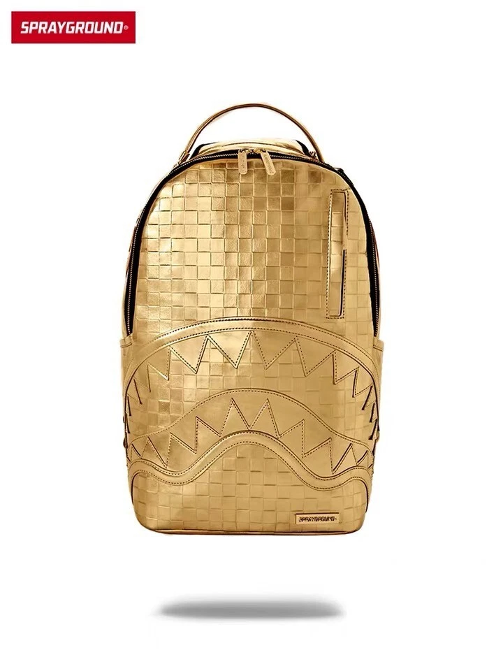 SPRAYGROUND: SHARKS IN PARIS GOLD RIVET BACKPACK – 85 86