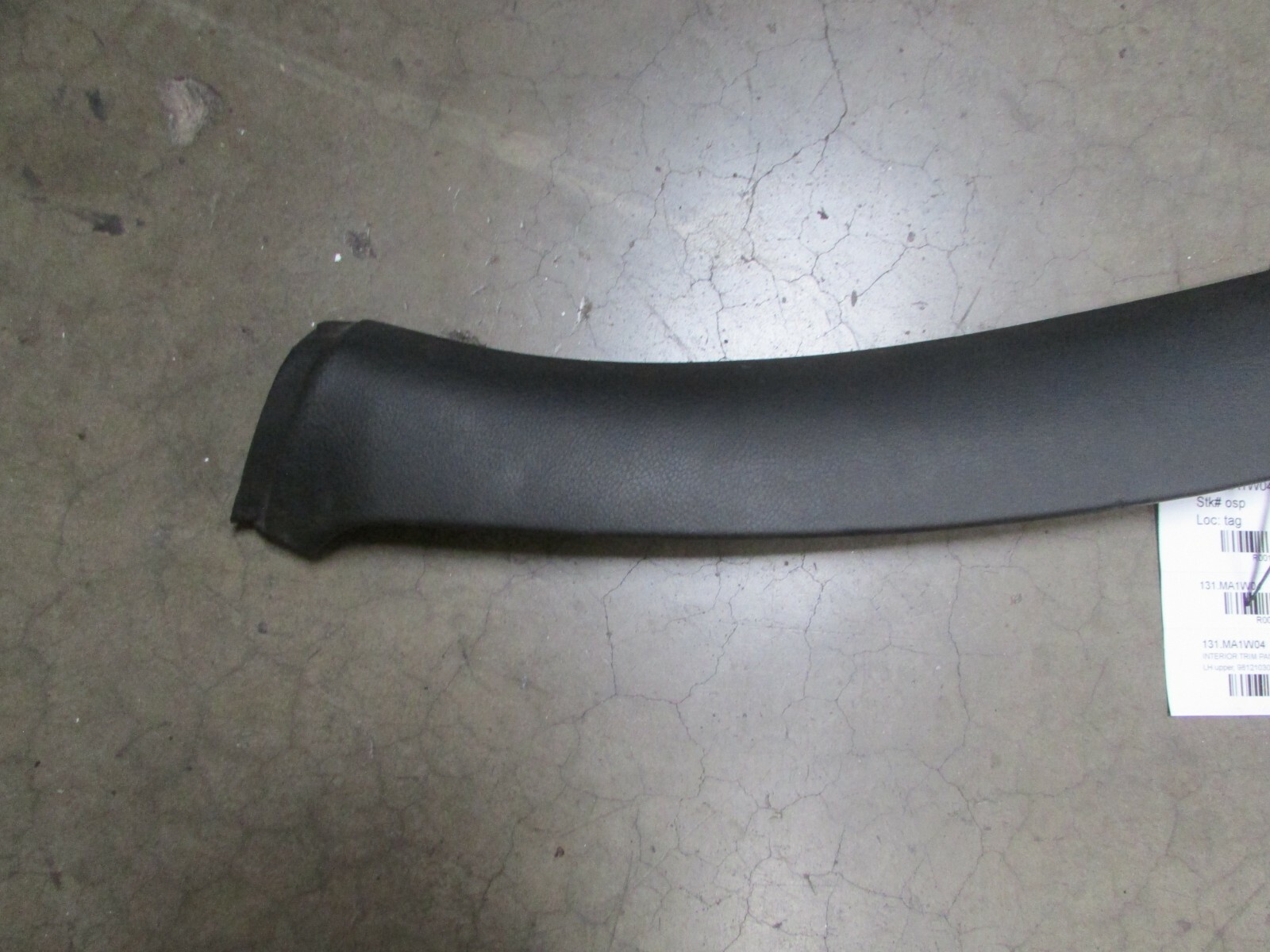Maserati Coupe, LH, Left Upper Roof Trim Panel, Black, Used, P/N 981210300