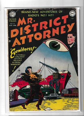 Mr District Attorney # 20 Very Good [1951] Scarce DC 10 Cents Issue