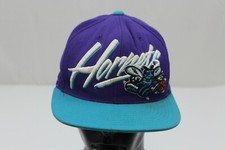 Hardwood Classics Hornets SnapBack 100% Wool Baseball Cap Purple/Turquoise