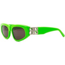 Balenciaga Women's Sunglasses Green Acetate Cat Eye Full Rim Frame BB0095S 009