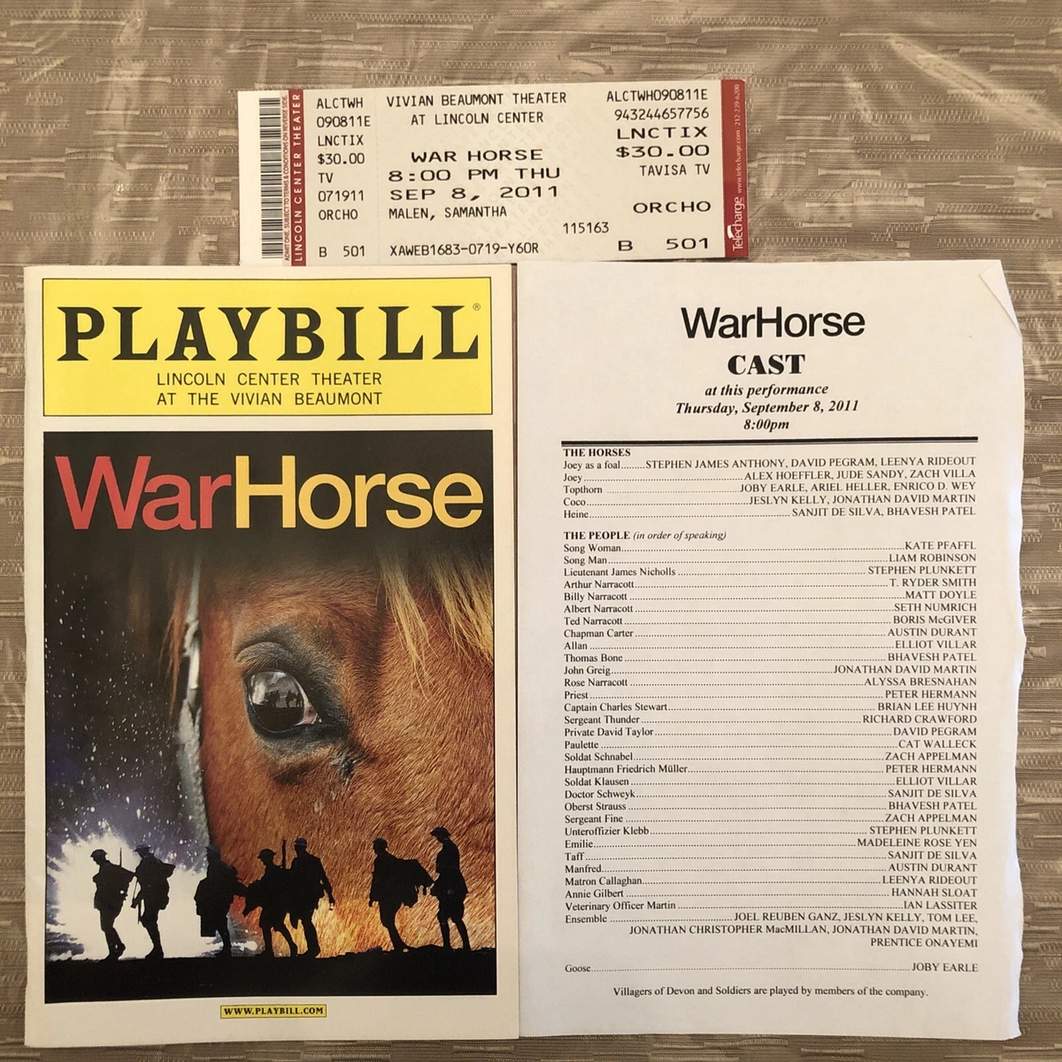 War Horse Playbill