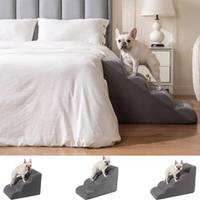 Pet Stairs/Ramp Non Slip High Density Foam 3/4/5 Steps Dog Cat Puppy