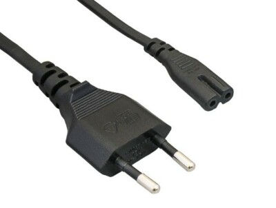 CEE7 Europlug design Power Cable to C7 Figure 8 Plug 6FT 6 Foot 2 Pin 