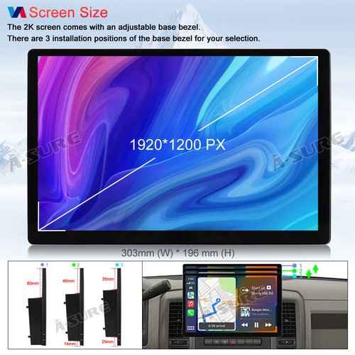 13.1" 4+64GB For Ford Mustang 2010-2014 CarPlay Android 14 Car Radio Stereo GPS - Picture 18 of 21