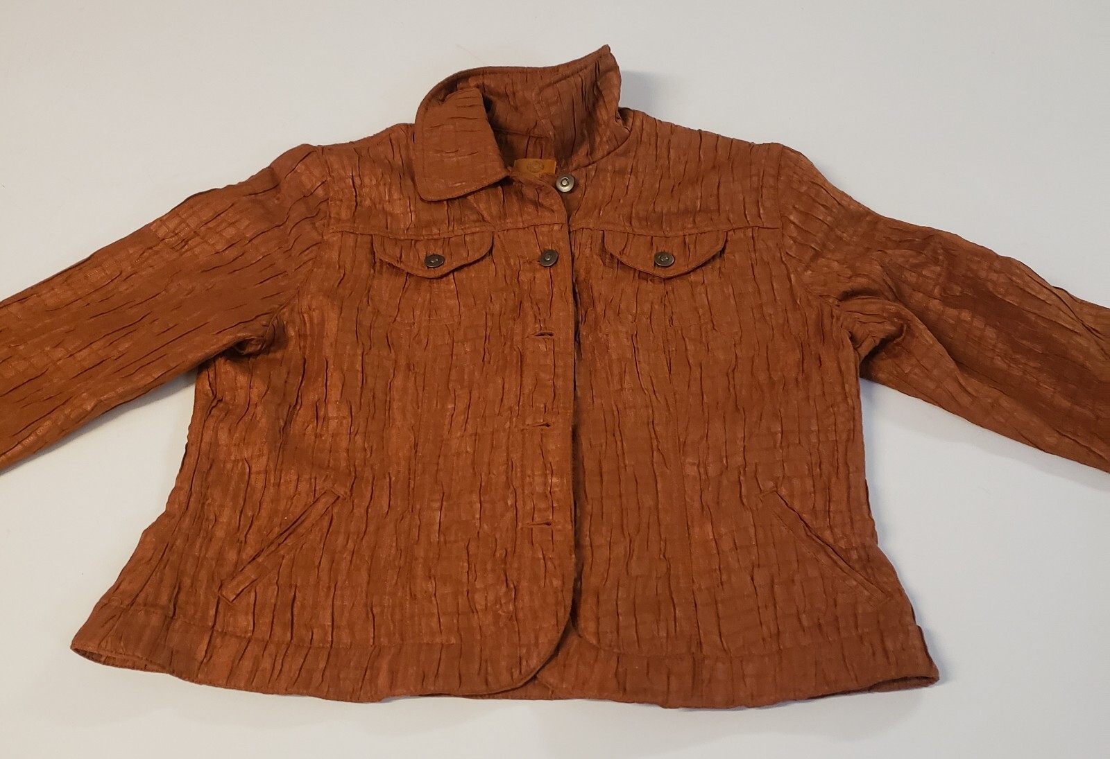 Brown Ruby Rd Petite Button Down Jacket Size 16P - image 2