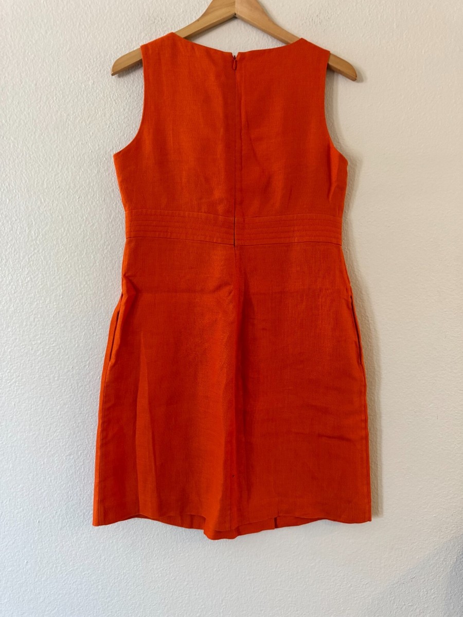 chinese dress ladies Banana Republic Women's Linen Maxi Dress Red/Orange