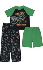 Jurassic World Feeding Time 3 Pc Boys Sleep Set Size 4T New With Tag