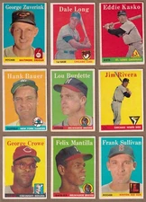 1958 Topps Baseball (1-110) * You Pick * Conditions Listed